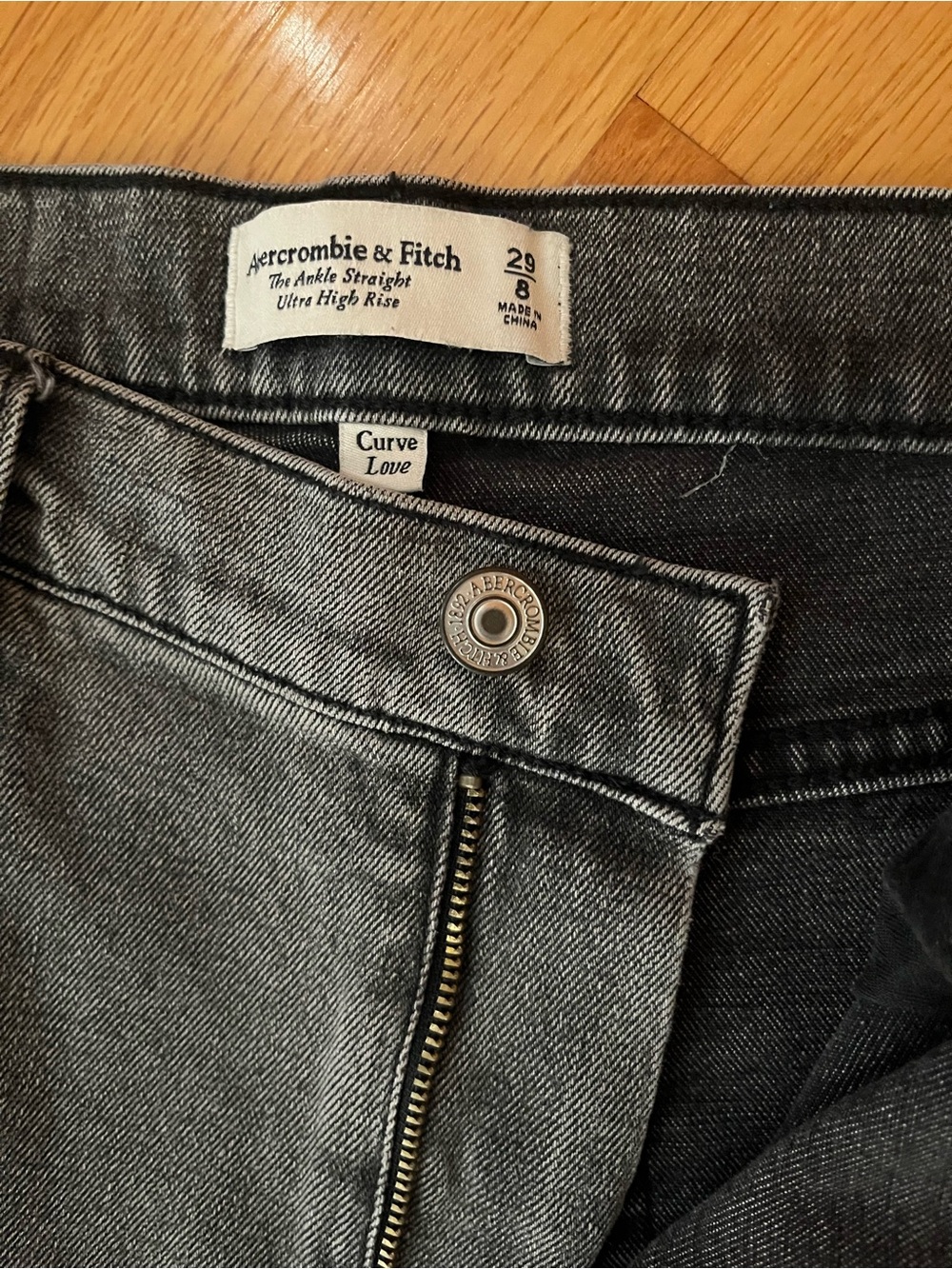 Abercrombie & Fitch Men's Curve Love Skinny Black Jeans